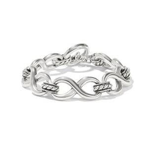 NEW BRIGHTON women's interlok infinity bracelet in silver